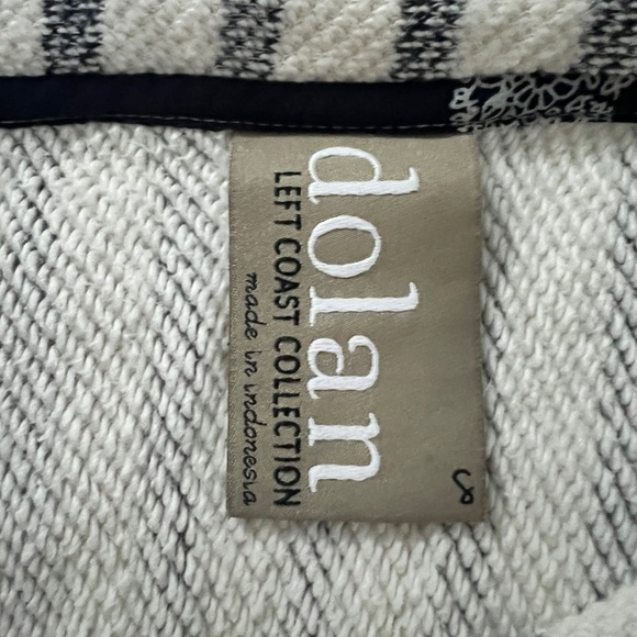 Dolan Left Coast Sweater Top S Striped 100% Cotton Destroyed Soft Anthropologie - Picture 4 of 4